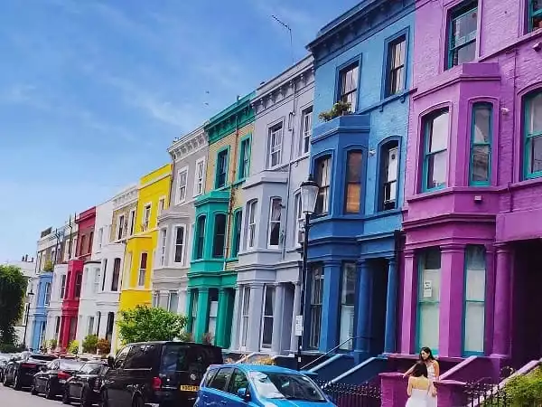 Casas Colores Notting Hill - TOUR LONDRES